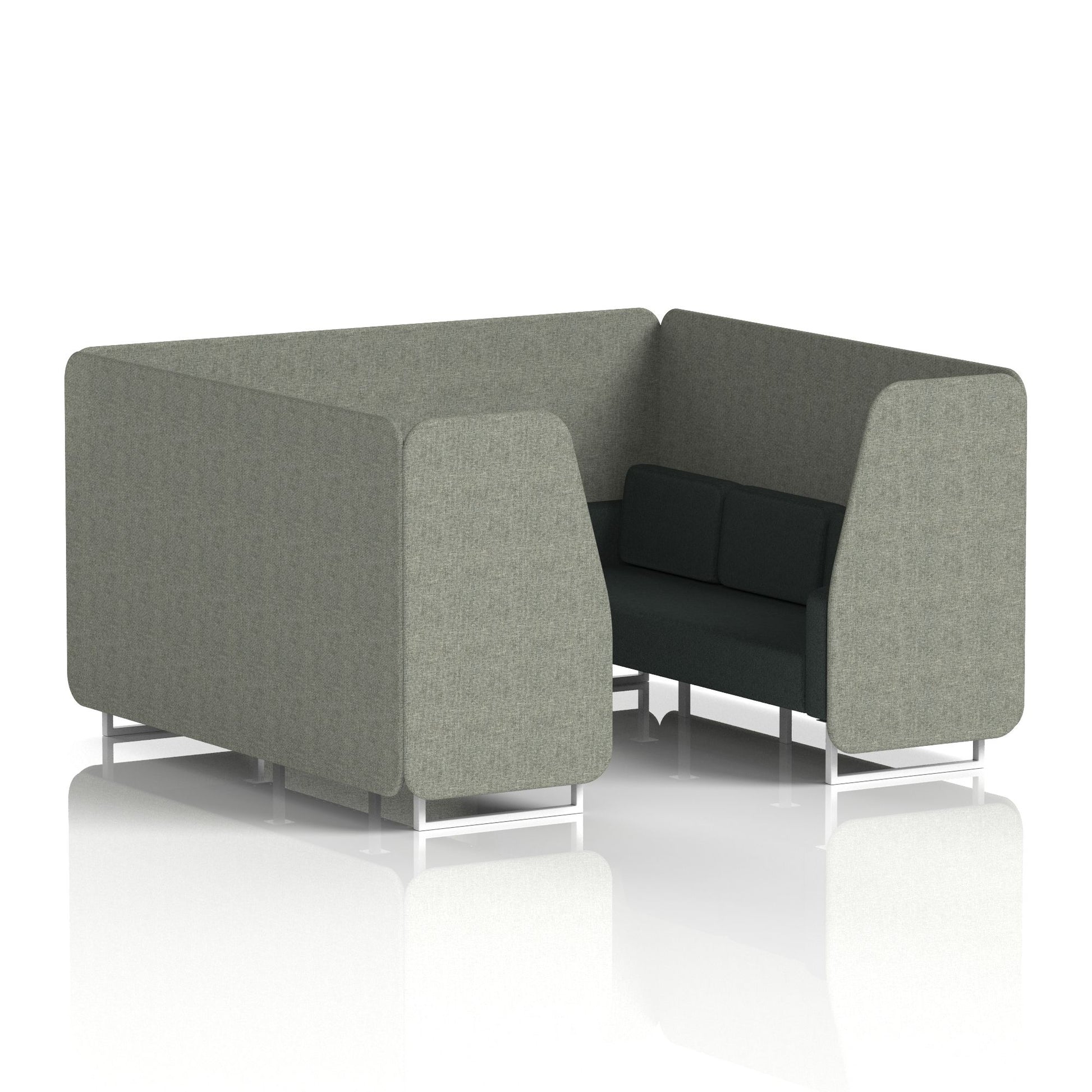 Brixworth Booth With White Legs in Two Tone