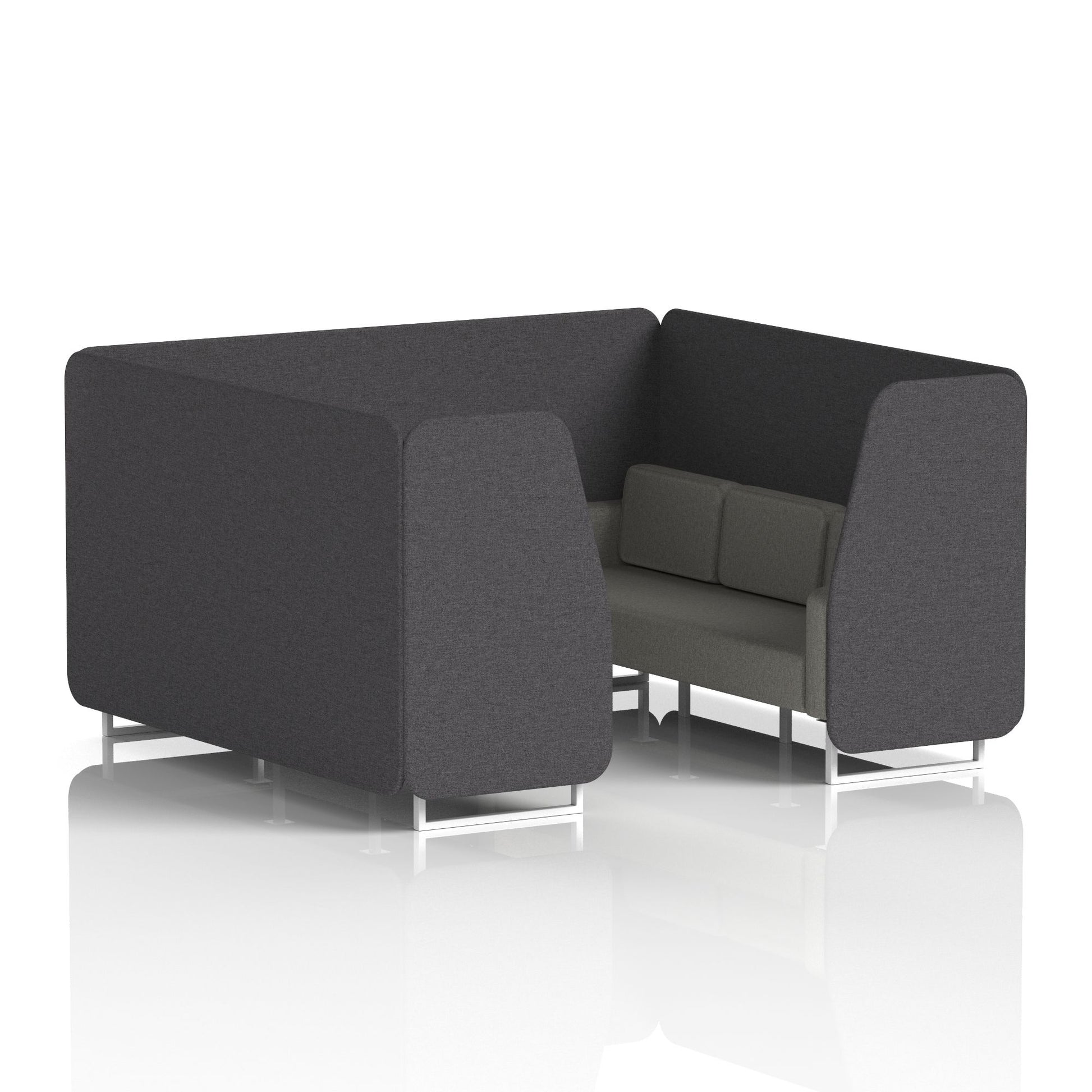 Brixworth Booth With White Legs in Two Tone