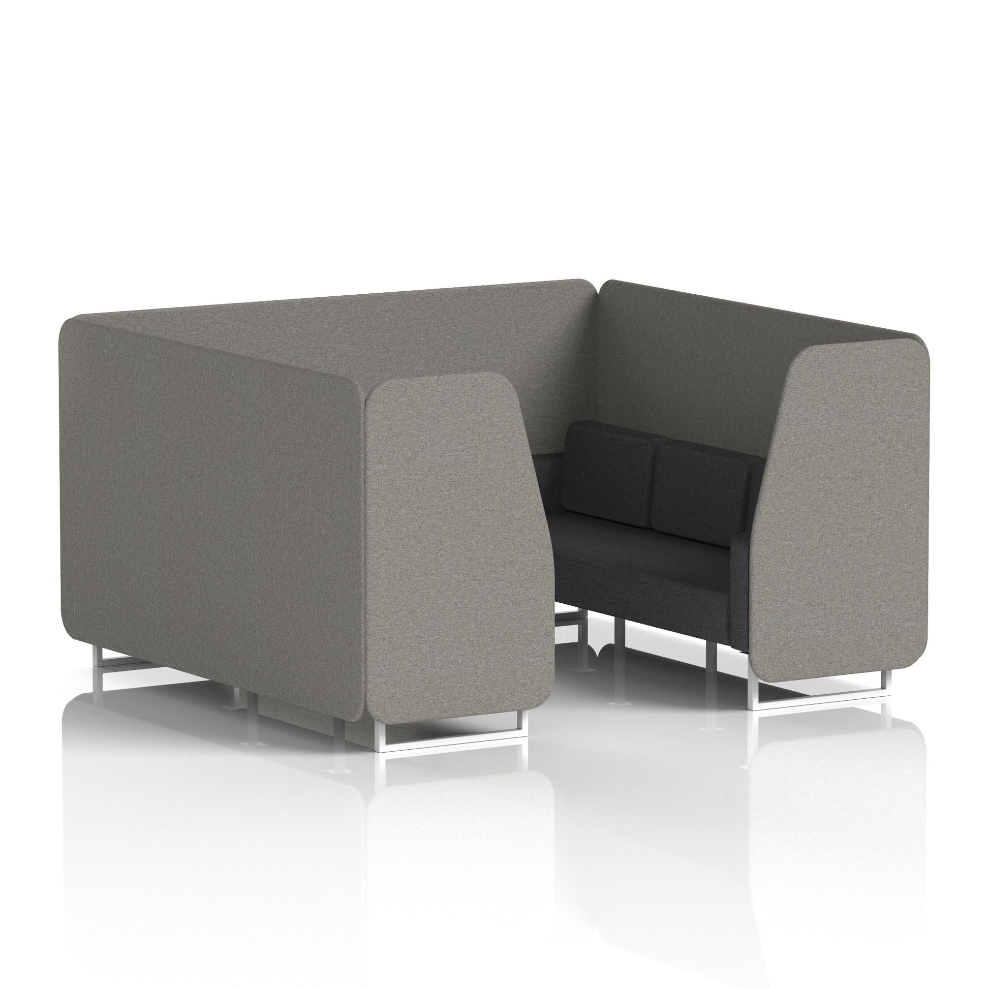 Brixworth Booth With White Legs in Two Tone