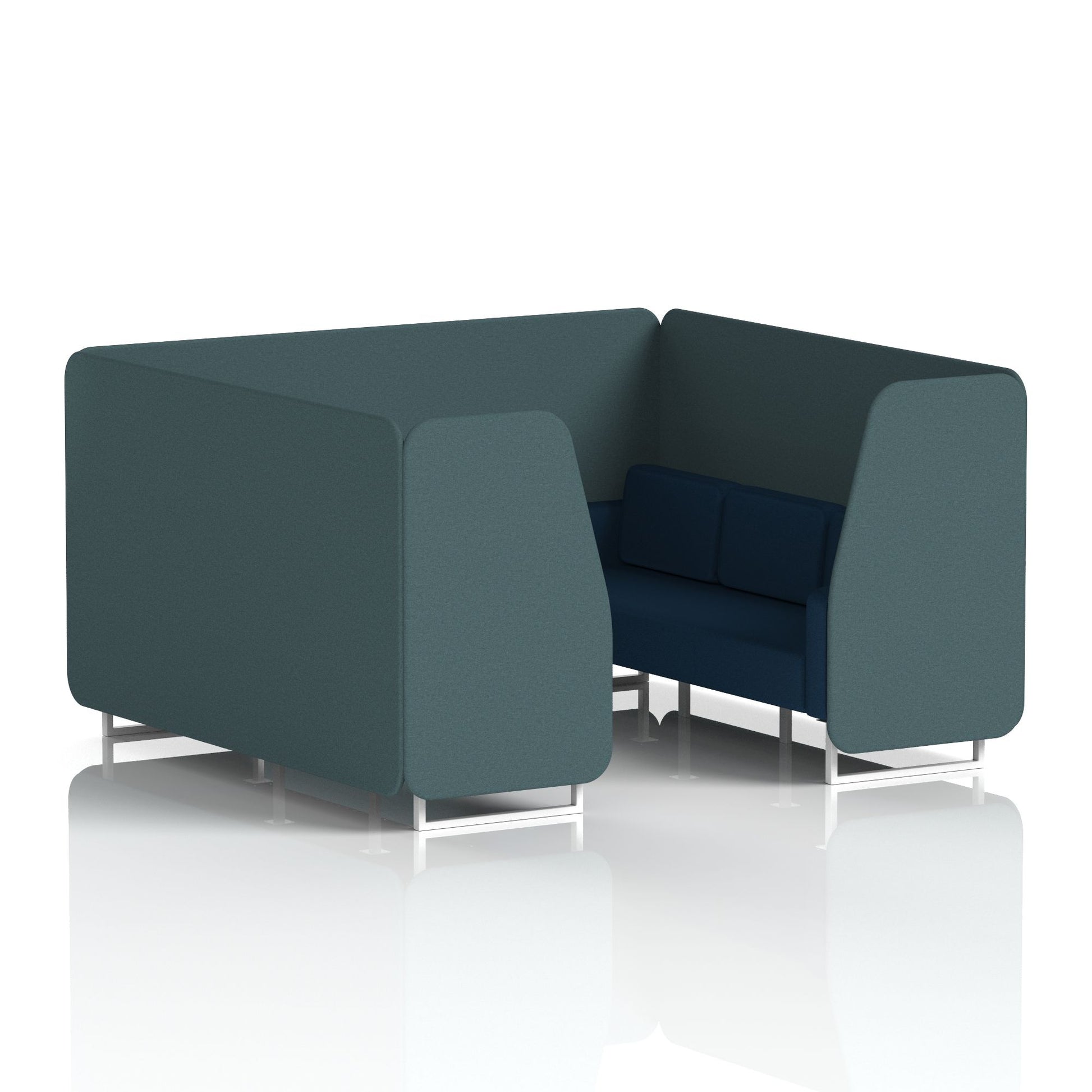 Brixworth Booth With White Legs in Two Tone