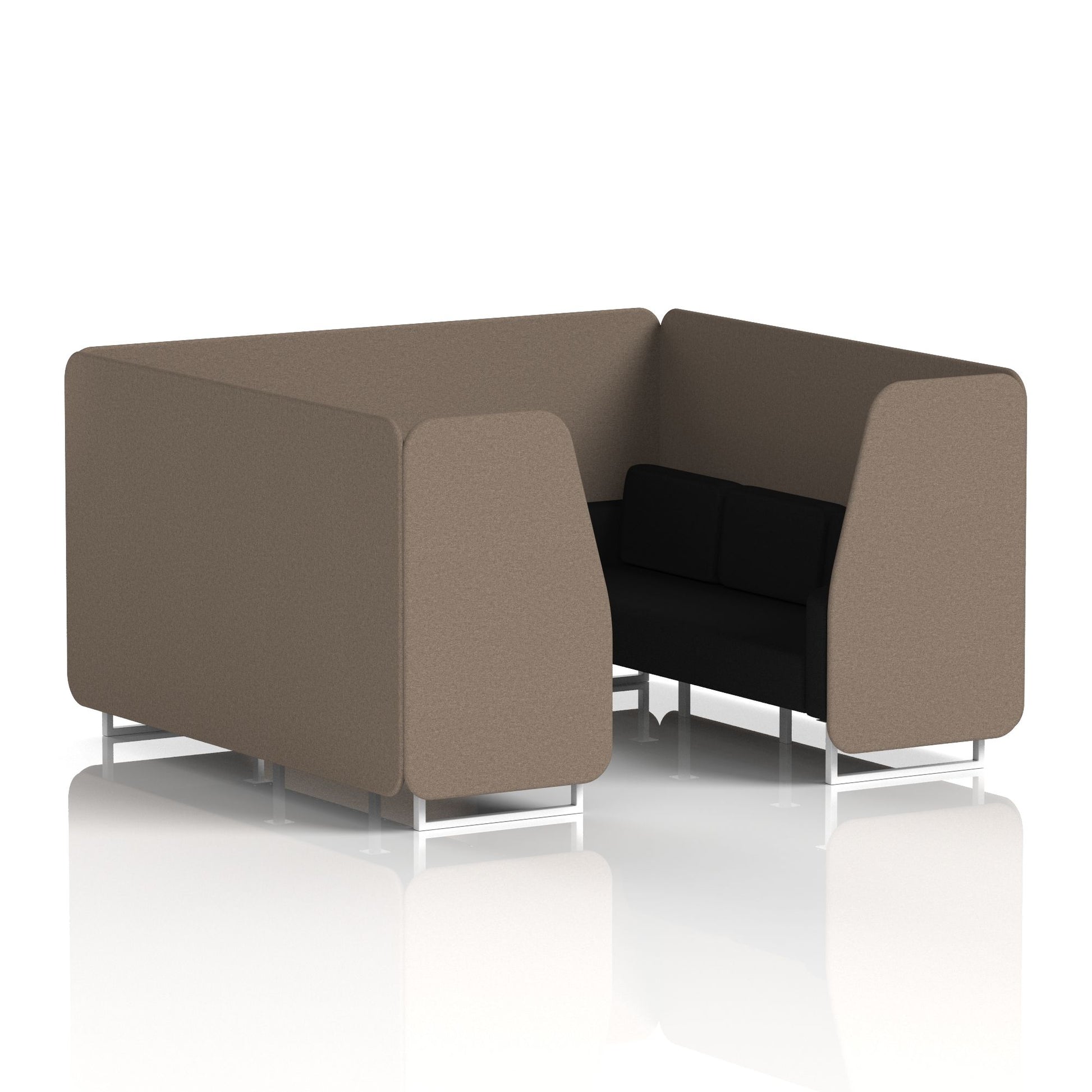 Brixworth Booth With White Legs in Two Tone