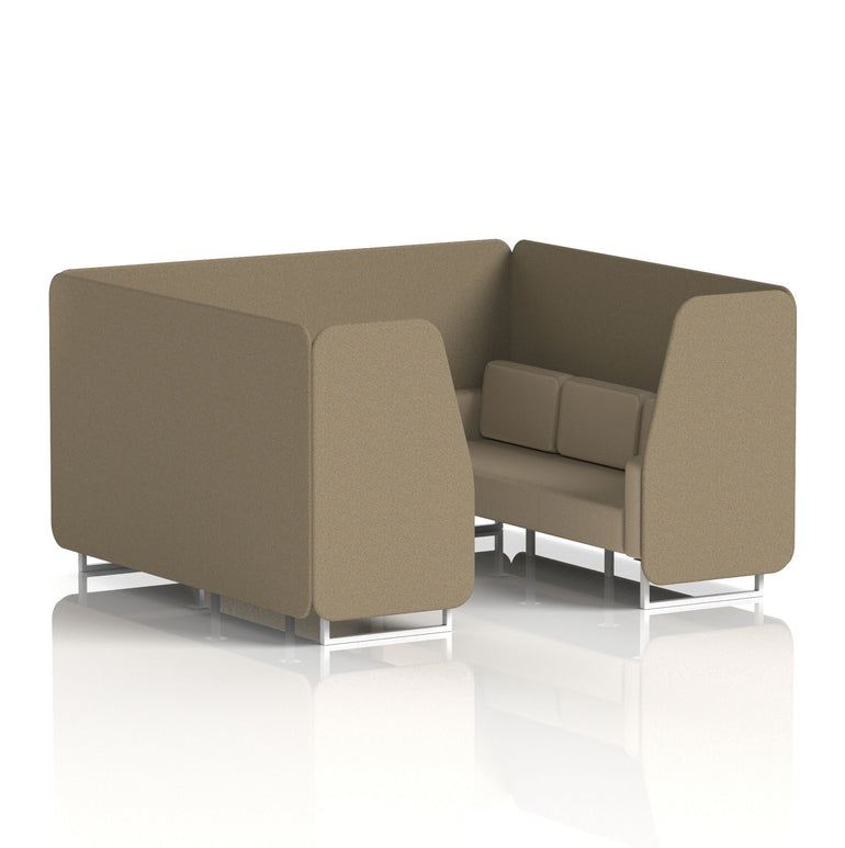 Brixworth Booth With White Legs in Two Tone