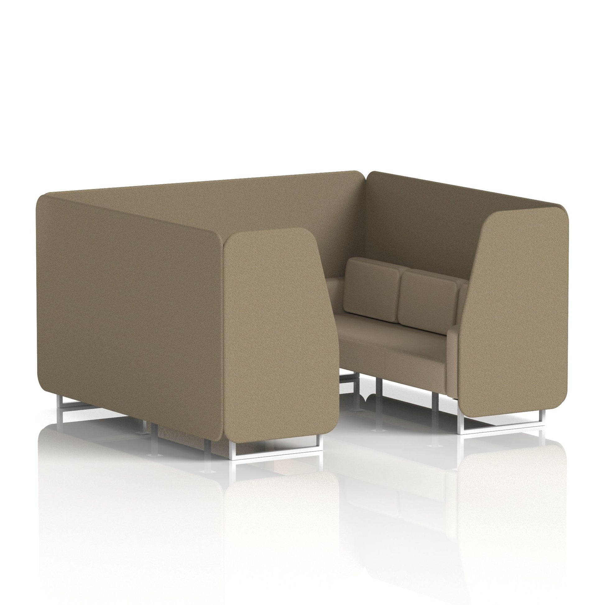 Brixworth Booth With White Legs in Two Tone