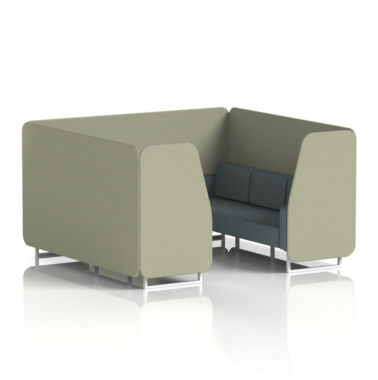 Brixworth Booth With White Legs in Two Tone