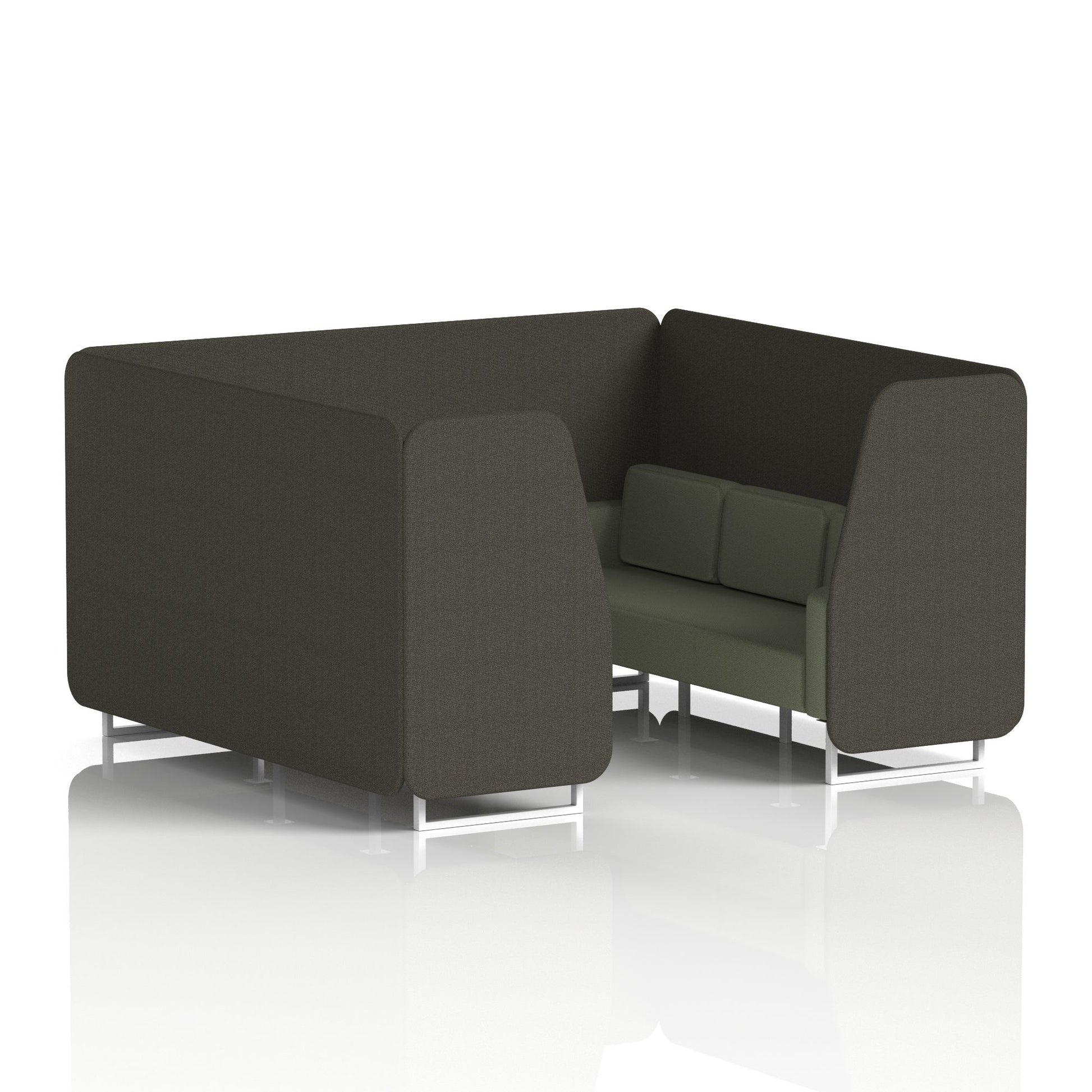 Brixworth Booth With White Legs in Two Tone