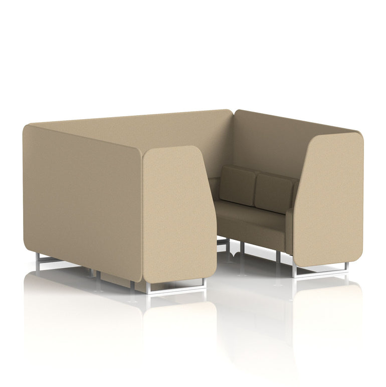 Brixworth Booth With White Legs in Two Tone