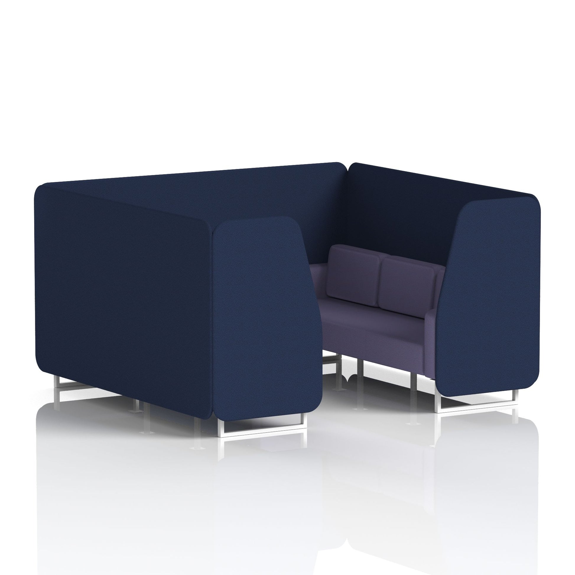 Brixworth Booth With White Legs in Two Tone