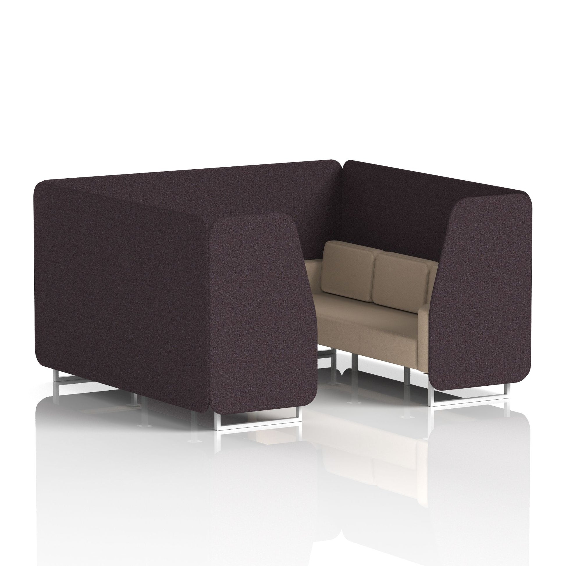 Brixworth Booth With White Legs in Two Tone