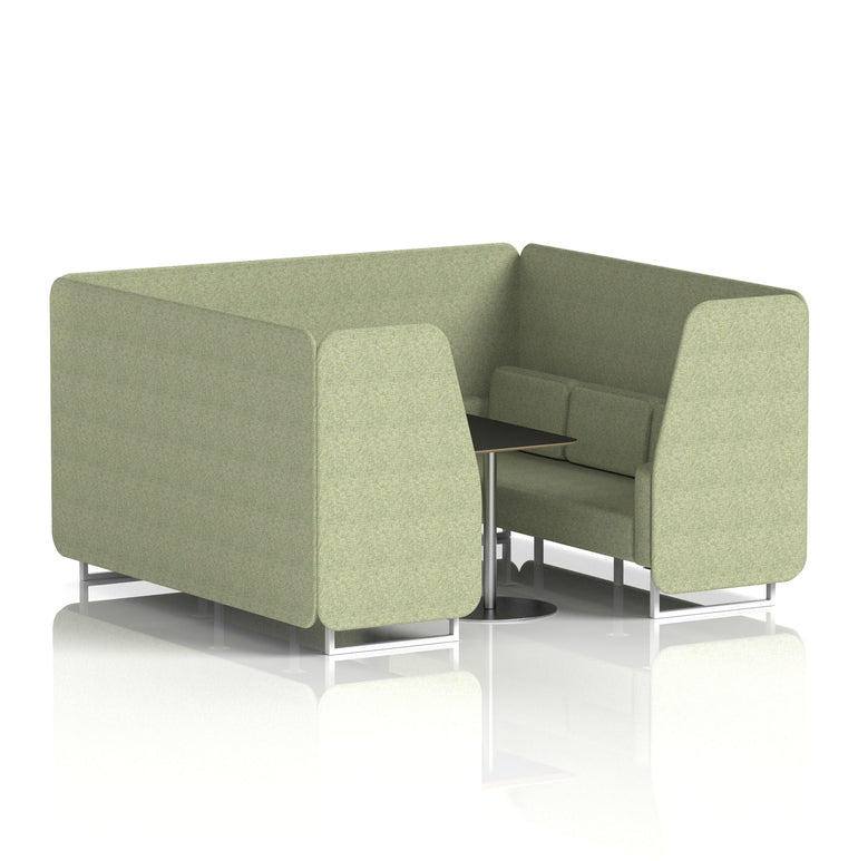 Brixworth Booth With Black Table In Single Tone