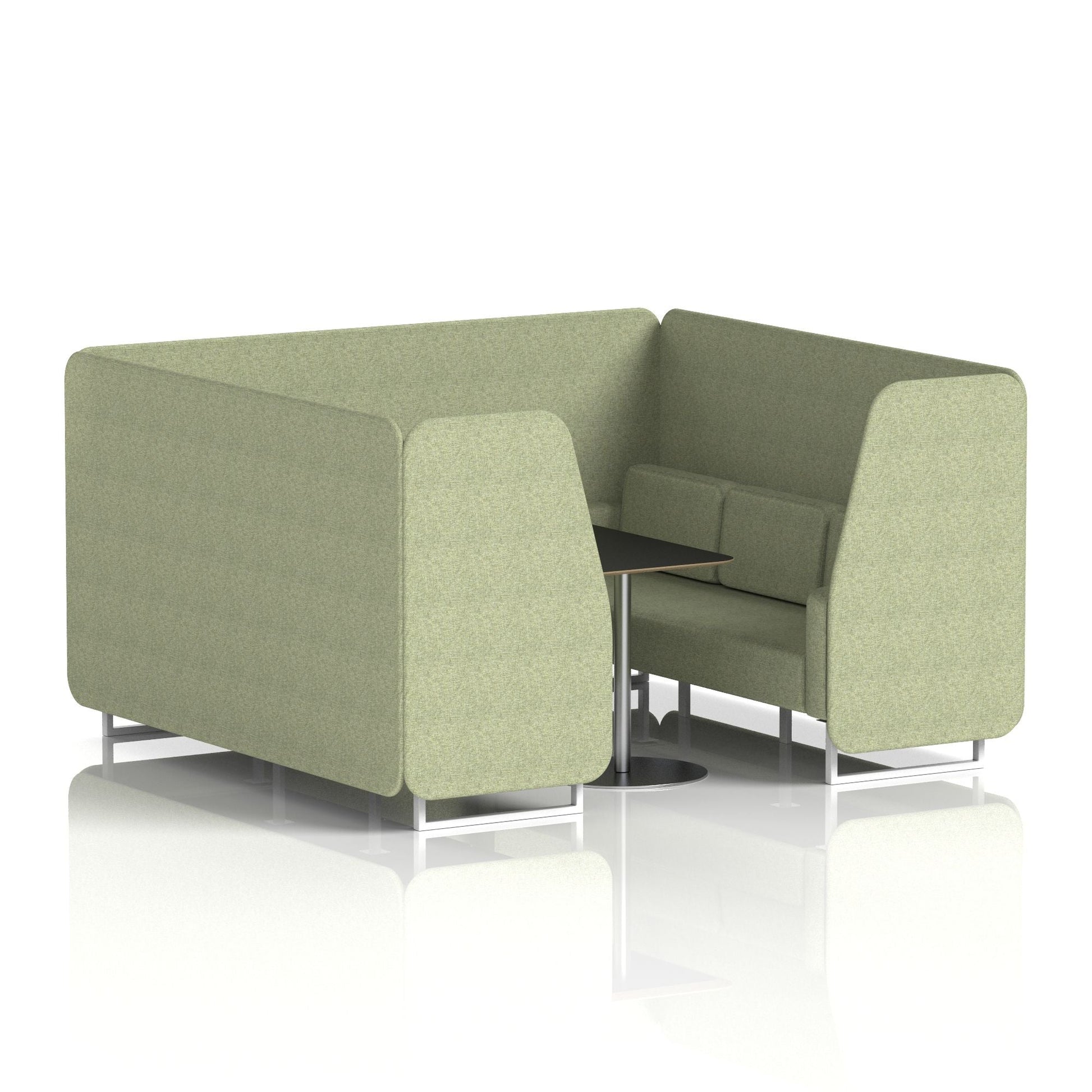 Brixworth Booth With Black Table In Single Tone