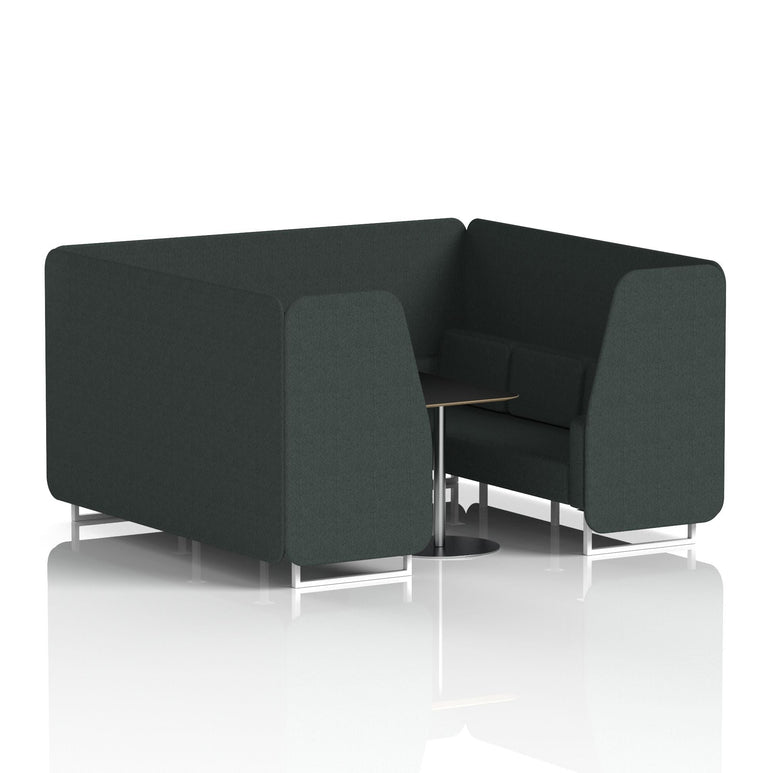 Brixworth Booth With Black Table In Single Tone
