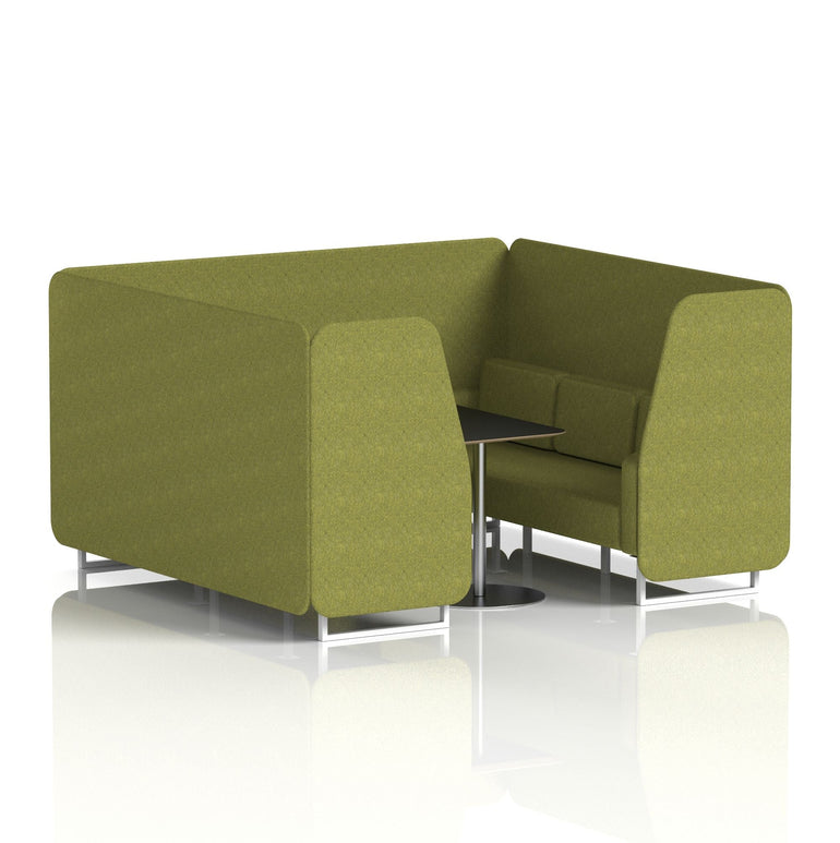 Brixworth Booth With Black Table In Single Tone