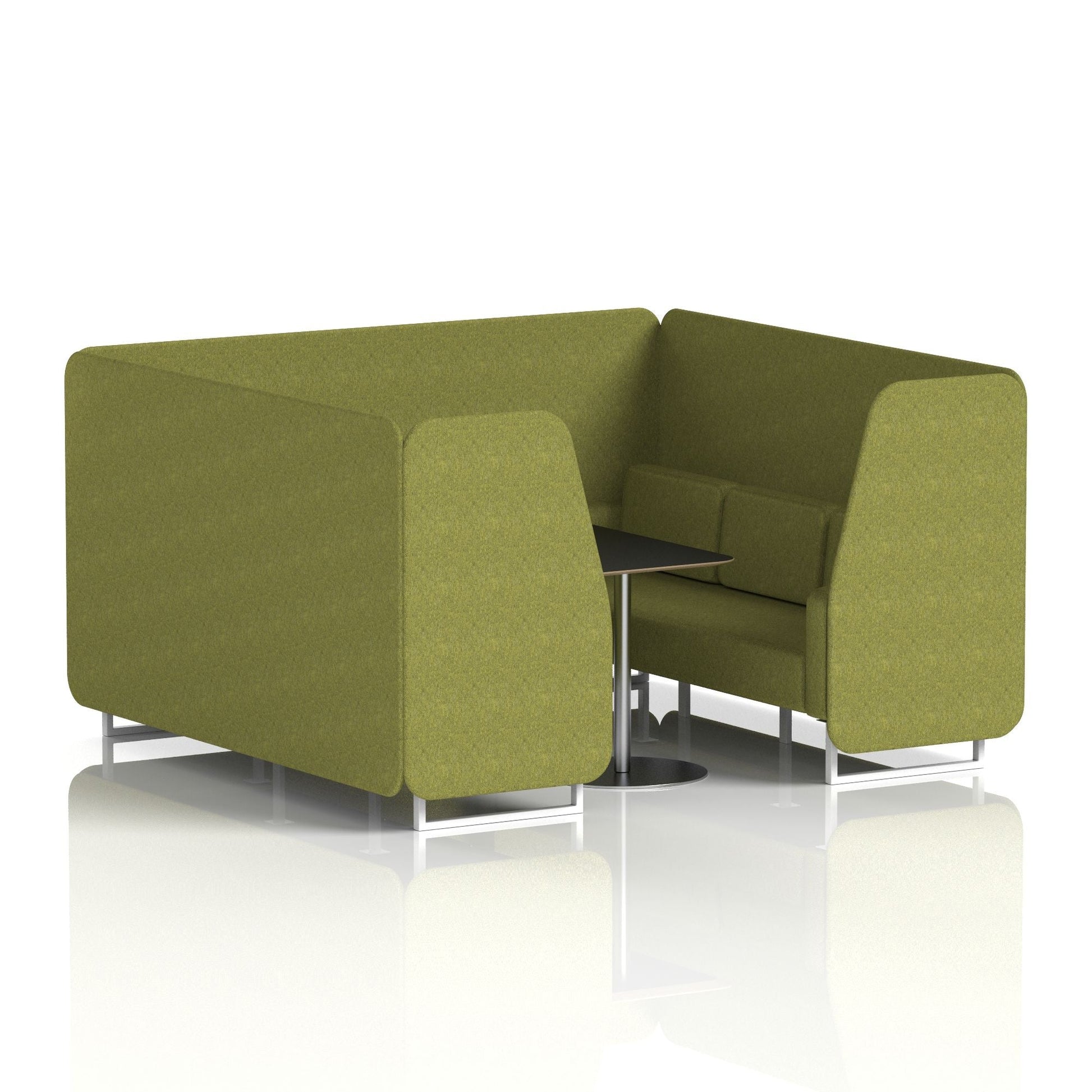 Brixworth Booth With Black Table In Single Tone