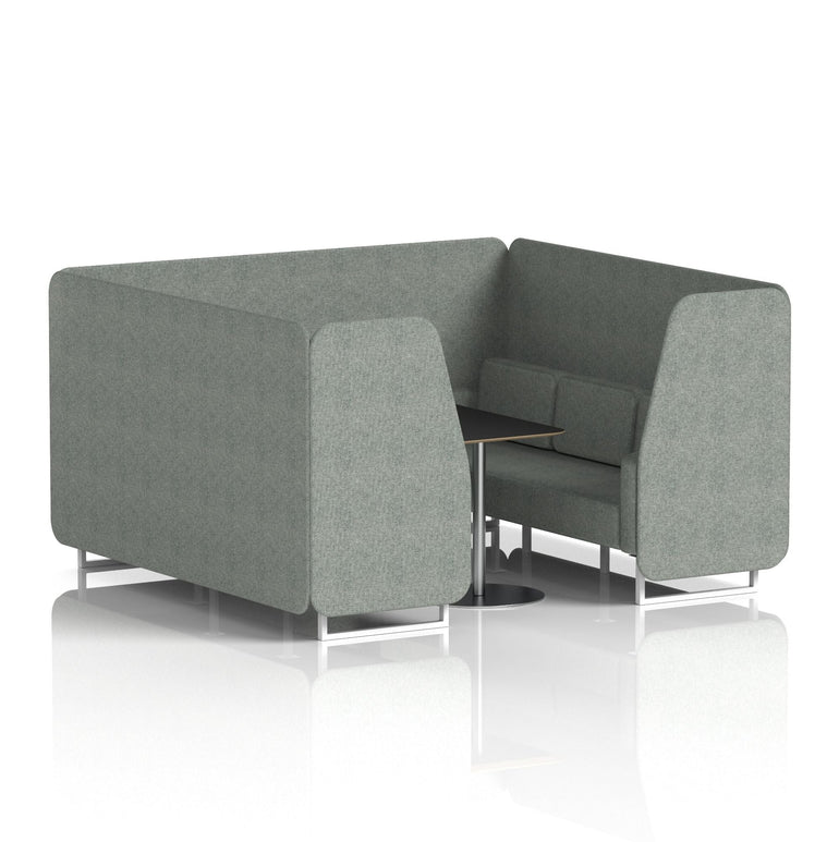 Brixworth Booth With Black Table In Single Tone