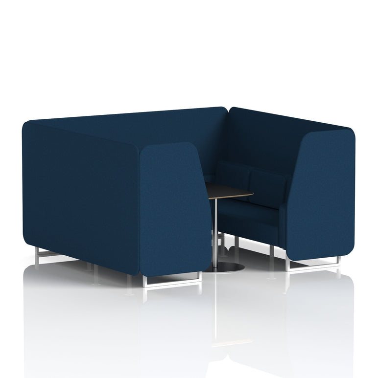 Brixworth Booth With Black Table In Single Tone