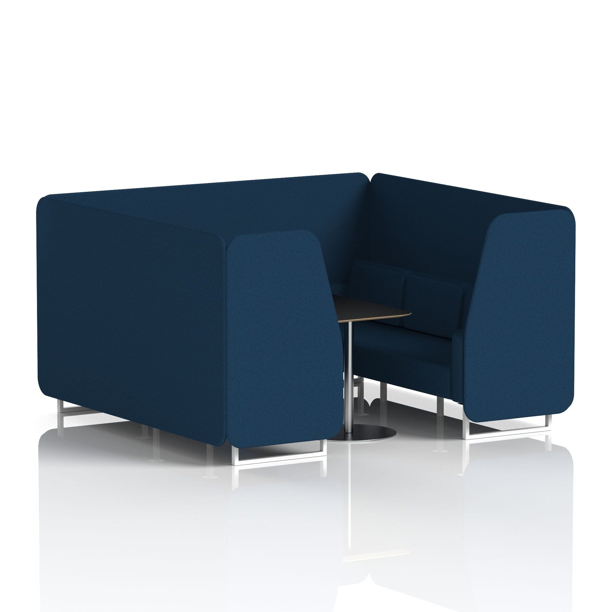 Brixworth Booth With Black Table In Single Tone