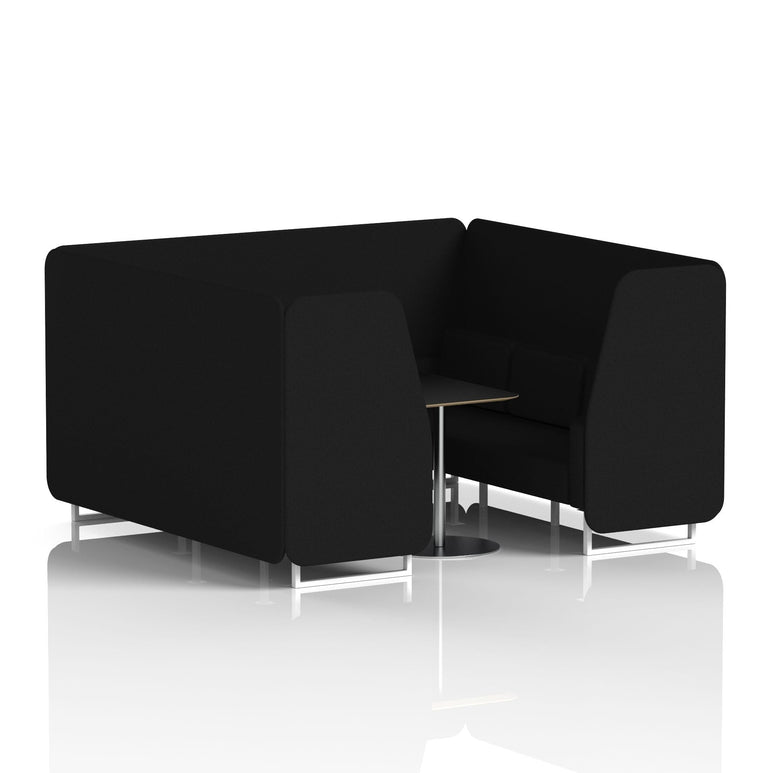 Brixworth Booth With Black Table In Single Tone
