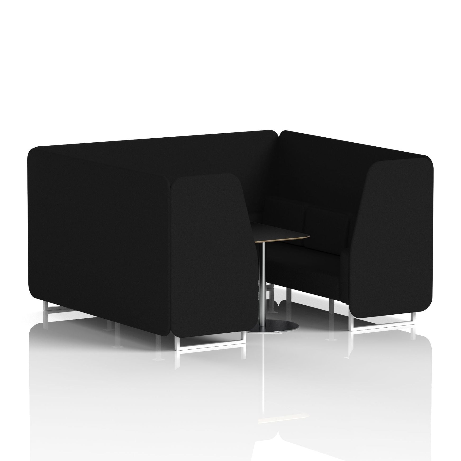 Brixworth Booth With Black Table In Single Tone