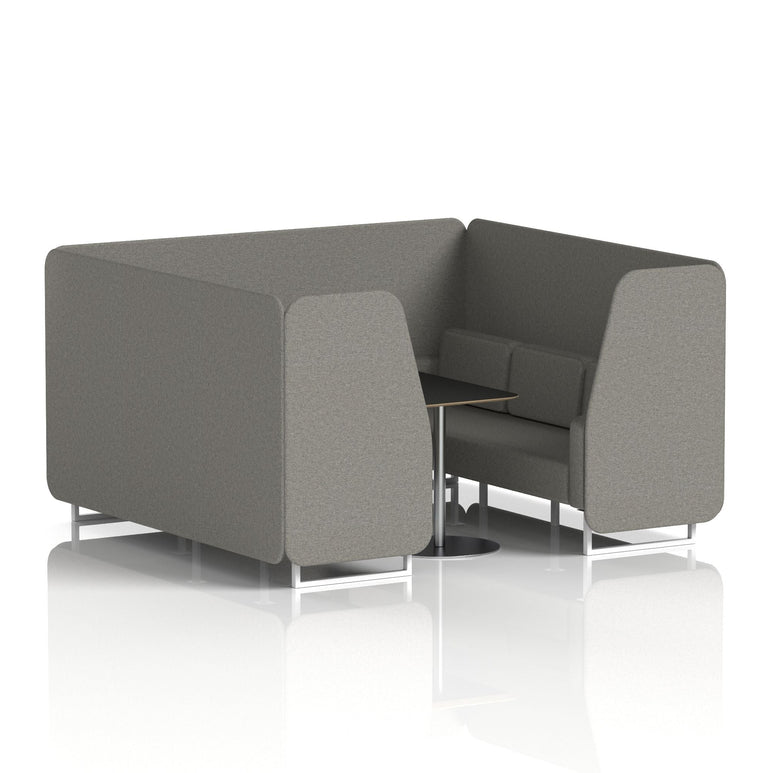 Brixworth Booth With Black Table In Single Tone