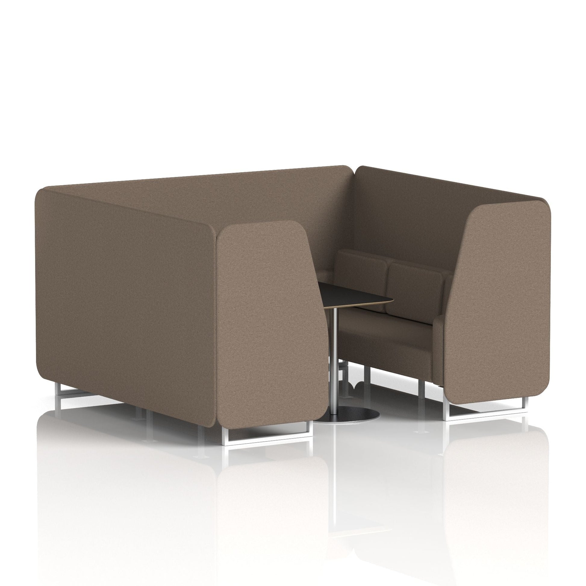 Brixworth Booth With Black Table In Single Tone
