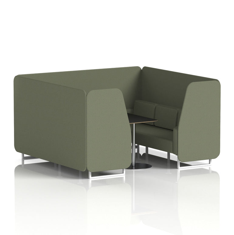 Brixworth Booth With Black Table In Single Tone