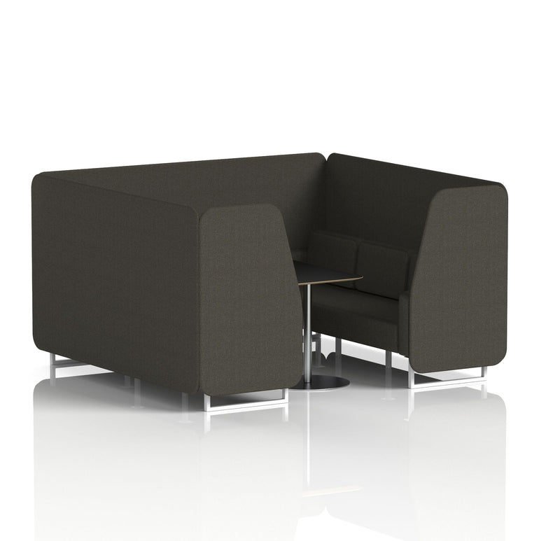 Brixworth Booth With Black Table In Single Tone