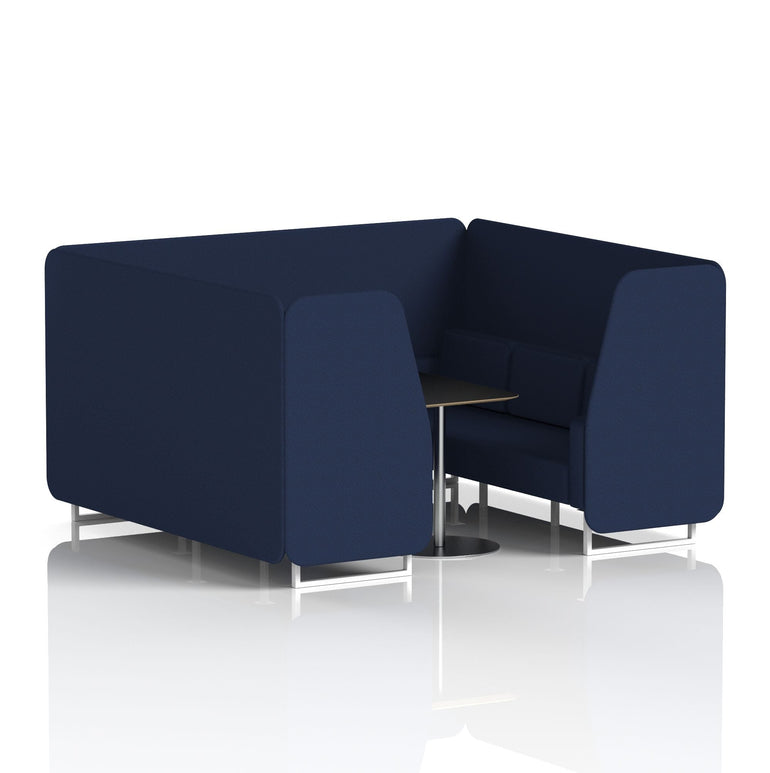 Brixworth Booth With Black Table In Single Tone