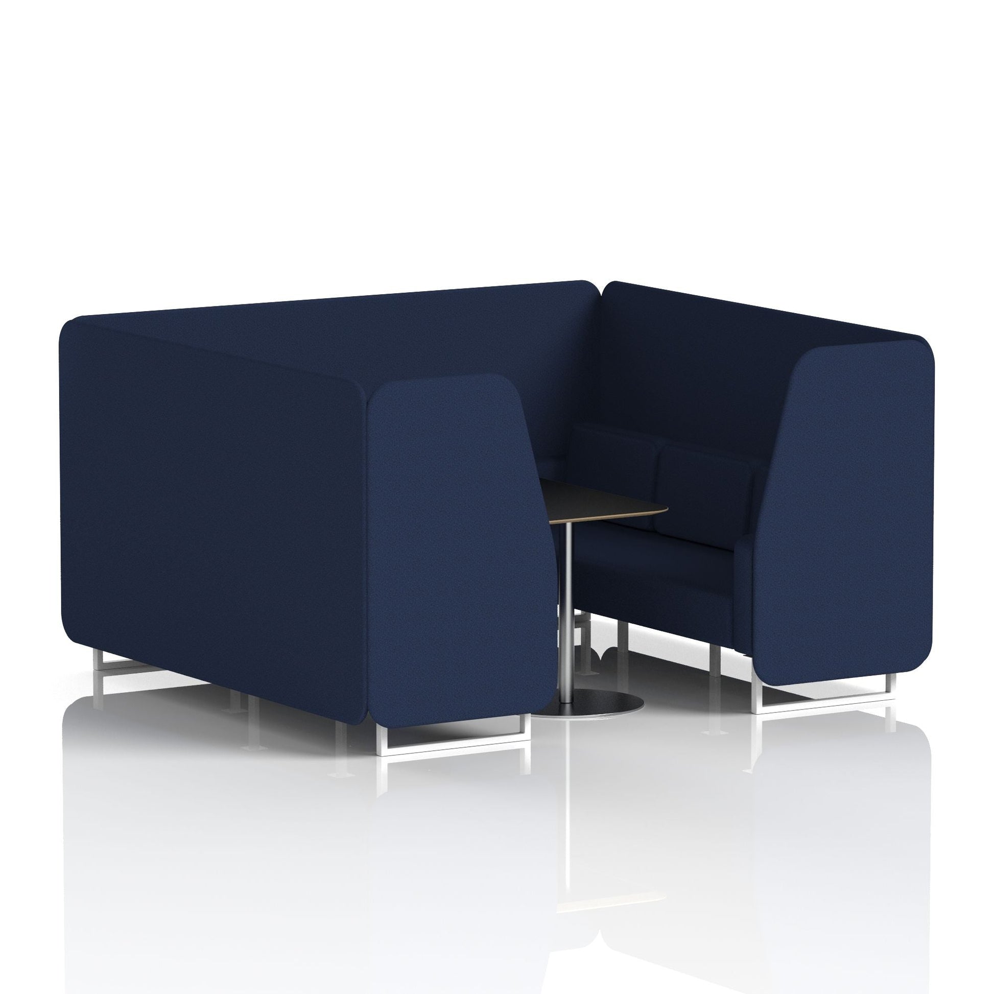 Brixworth Booth With Black Table In Single Tone