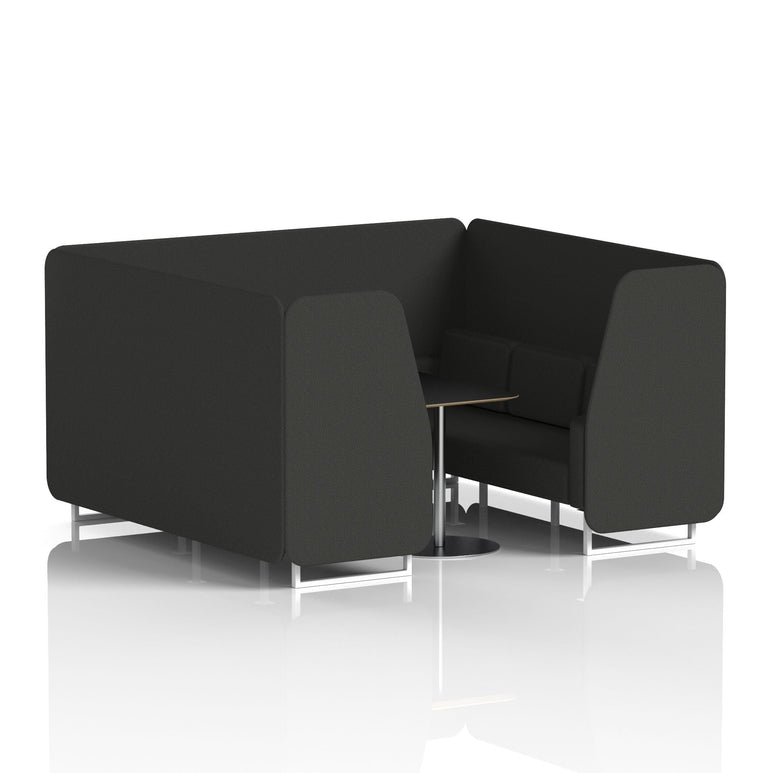 Brixworth Booth With Black Table In Single Tone