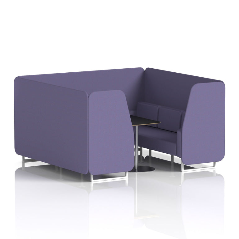 Brixworth Booth With Black Table In Single Tone