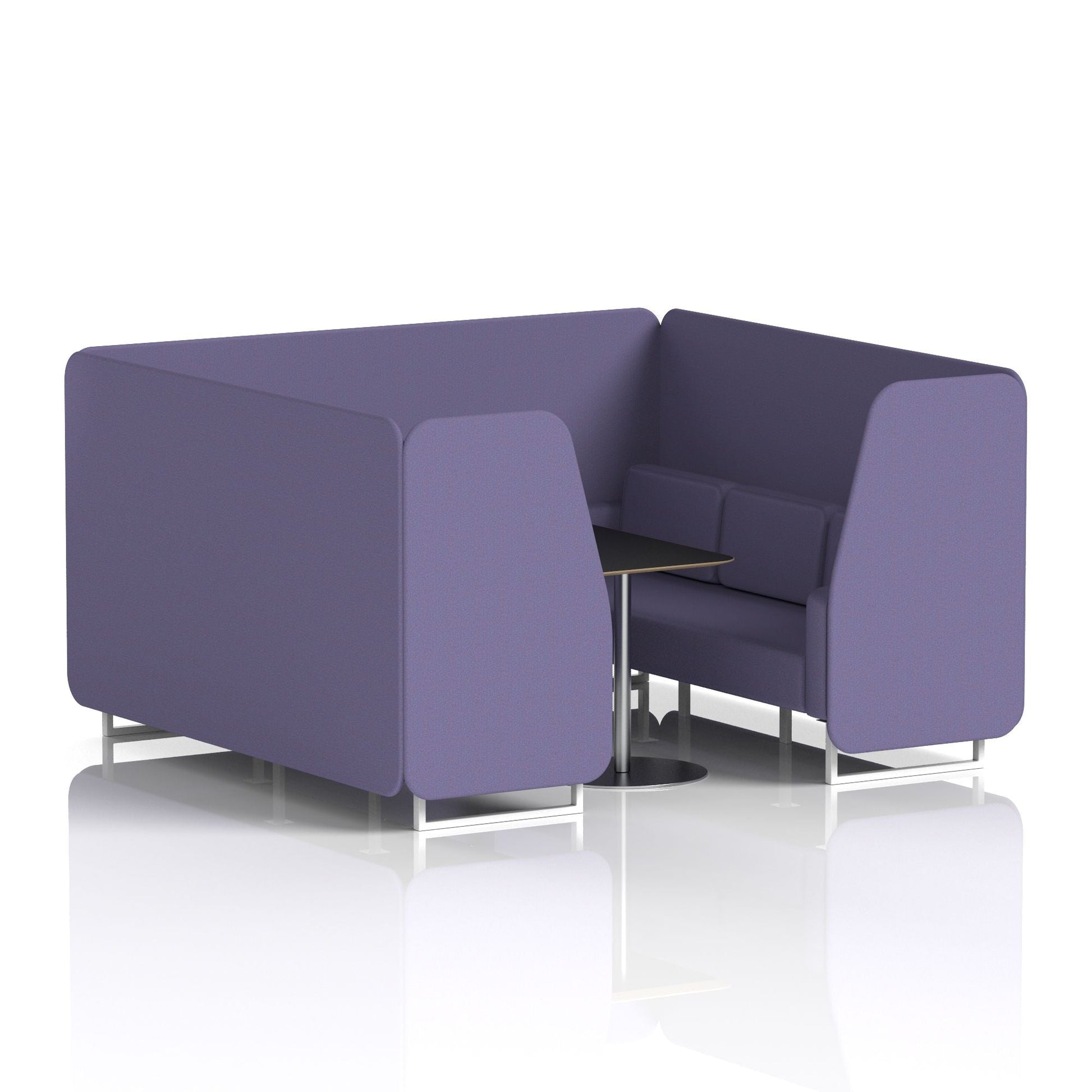 Brixworth Booth With Black Table In Single Tone