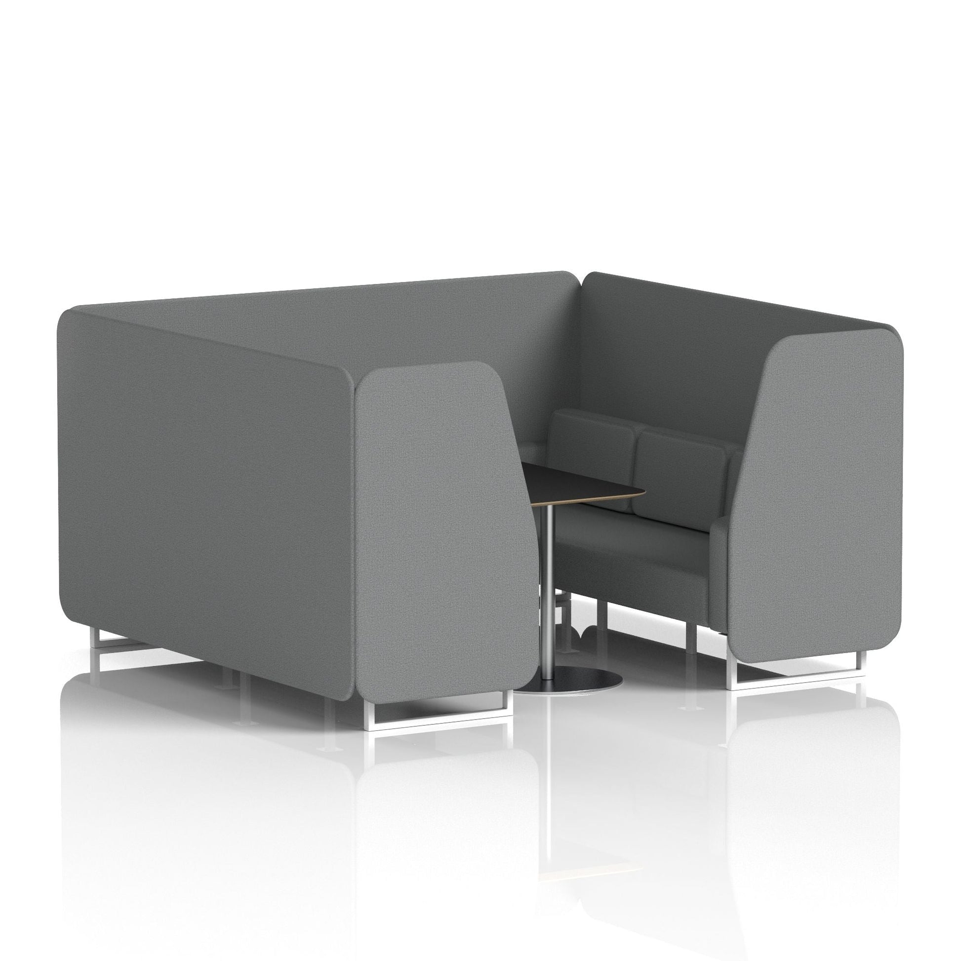 Brixworth Booth With Black Table In Single Tone