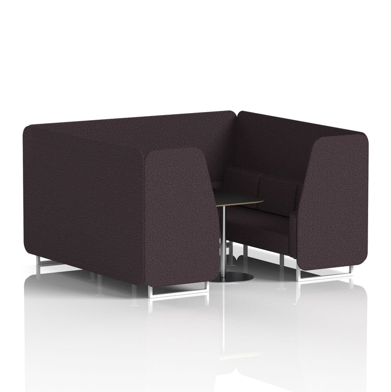 Brixworth Booth With Black Table In Single Tone