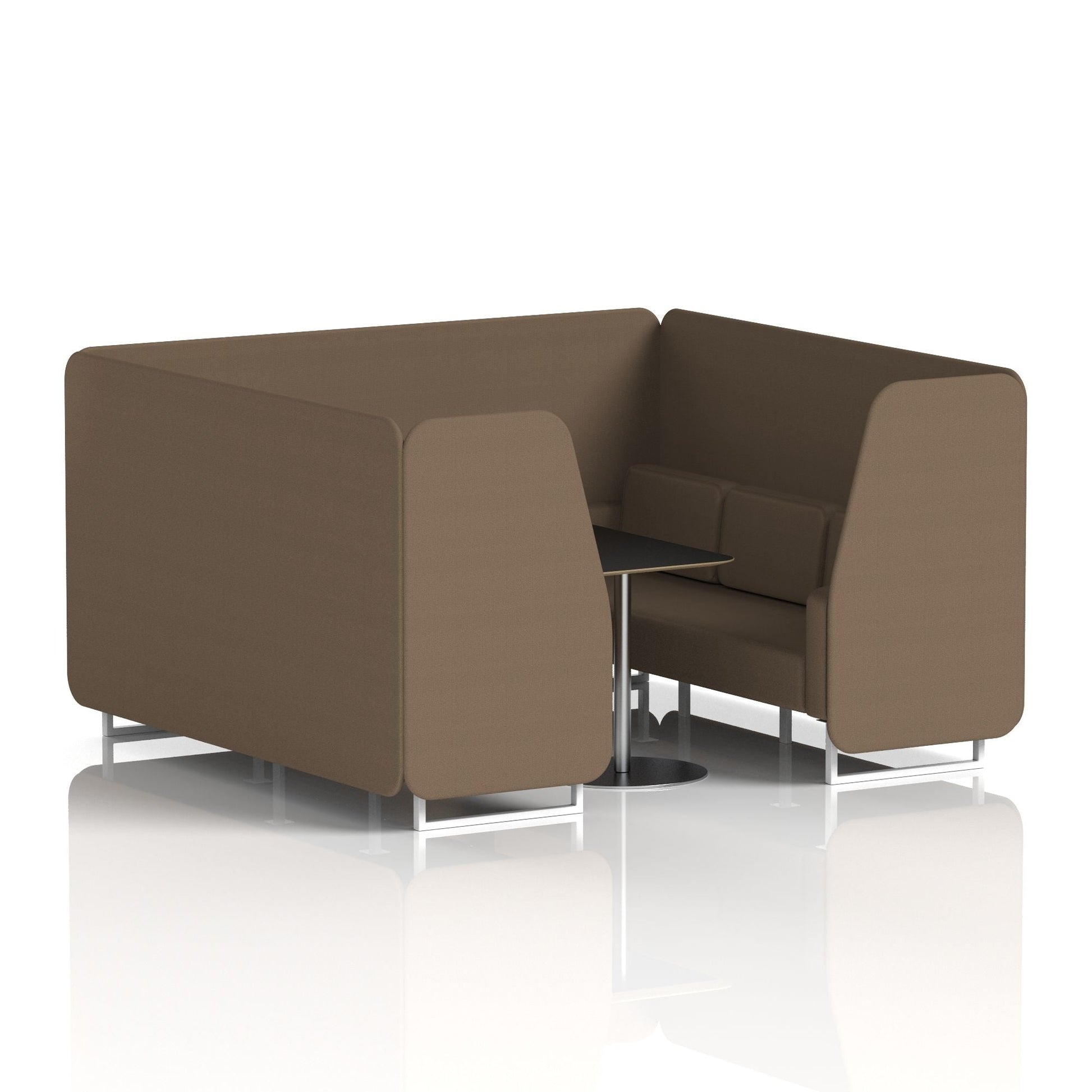 Brixworth Booth With Black Table In Single Tone