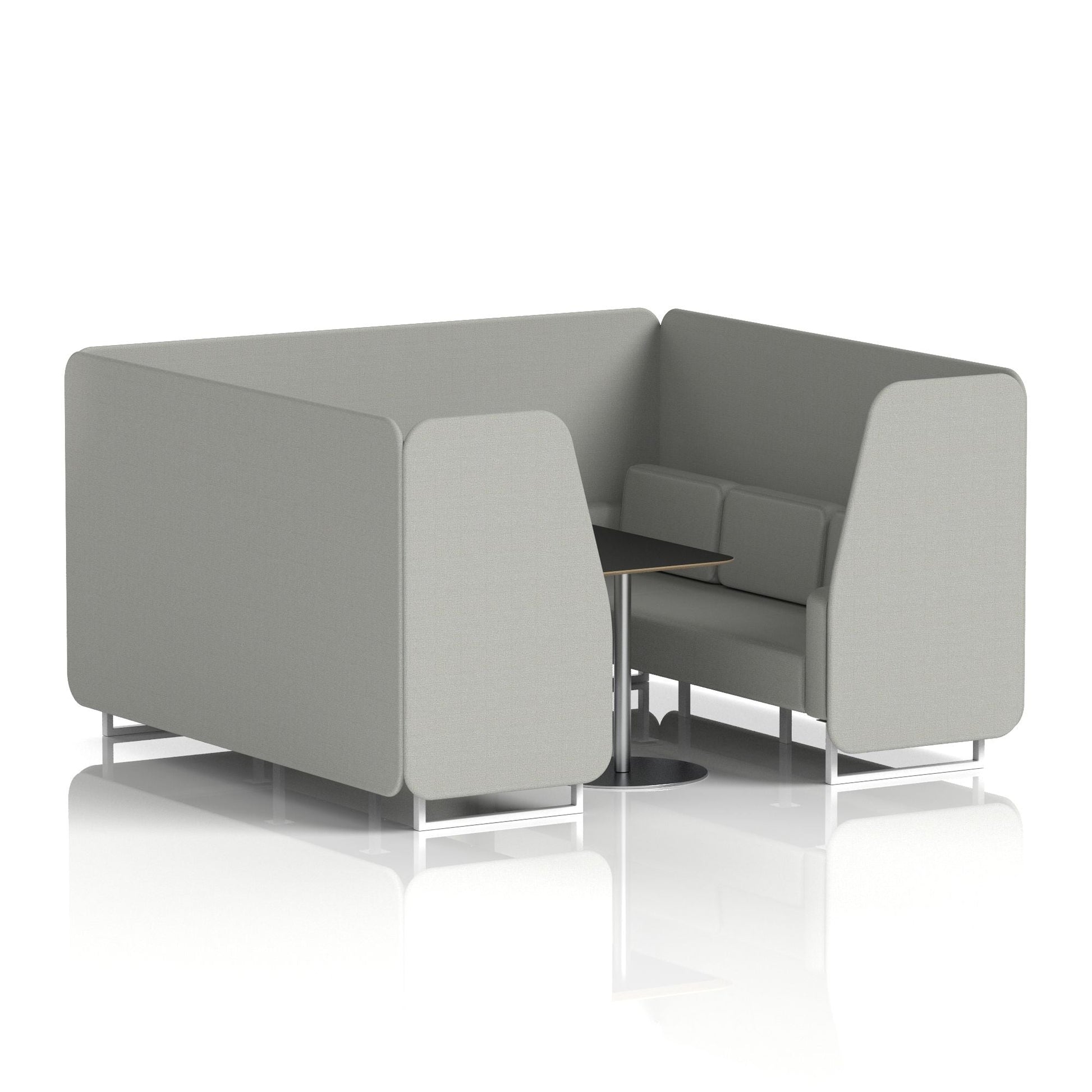 Brixworth Booth With Black Table In Single Tone