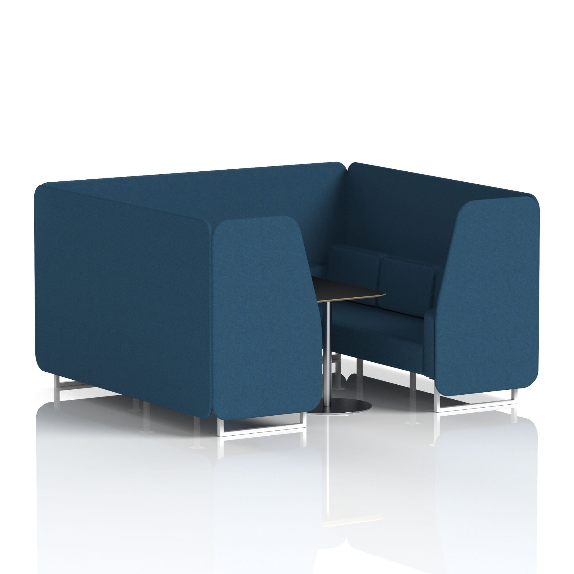 Brixworth Booth With Black Table In Single Tone
