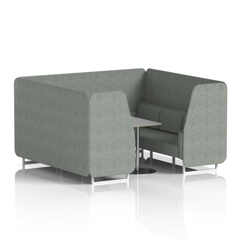 Brixworth Booth With Grey Table In Single Tone