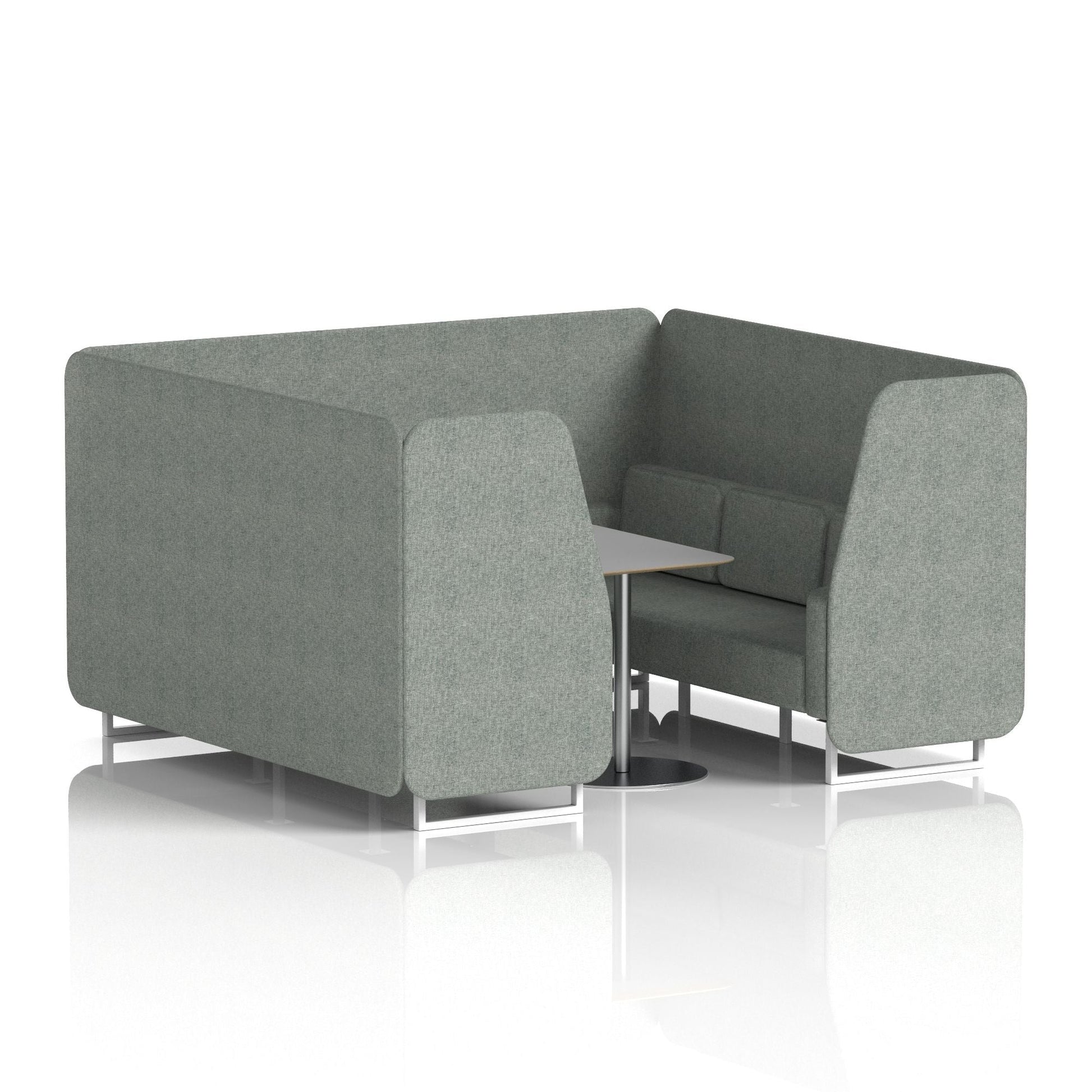 Brixworth Booth With Grey Table In Single Tone