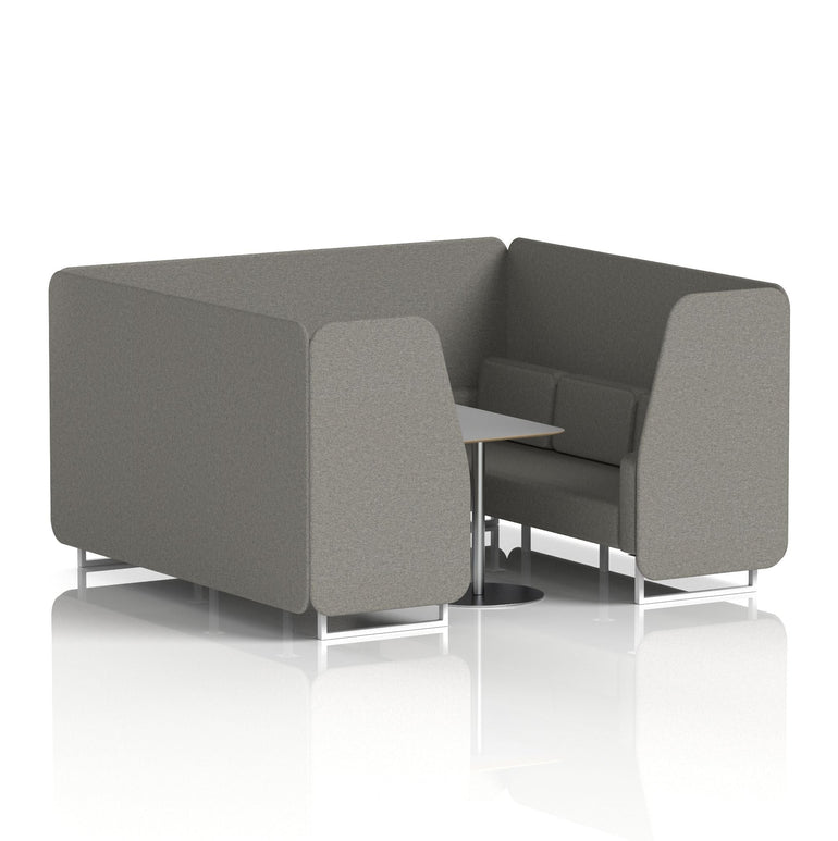 Brixworth Booth With Grey Table In Single Tone