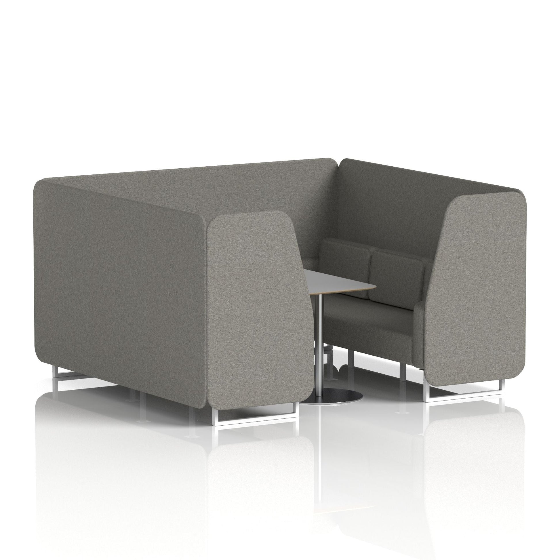 Brixworth Booth With Grey Table In Single Tone
