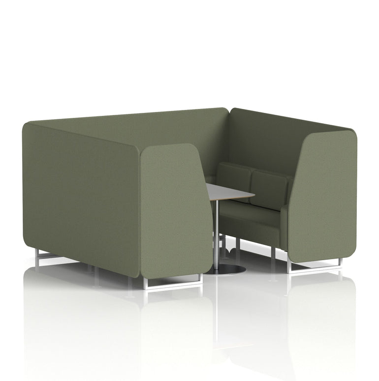Brixworth Booth With Grey Table In Single Tone