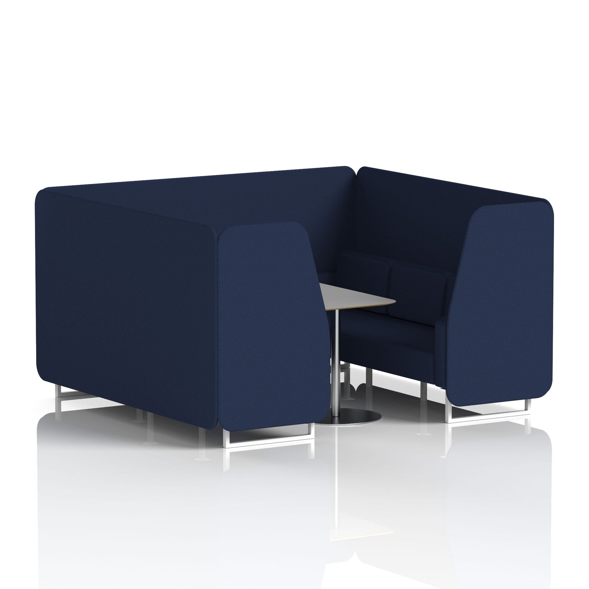 Brixworth Booth With Grey Table In Single Tone