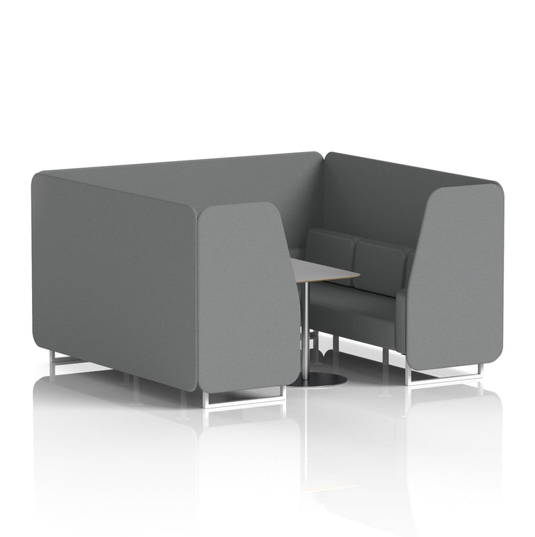 Brixworth Booth With Grey Table In Single Tone