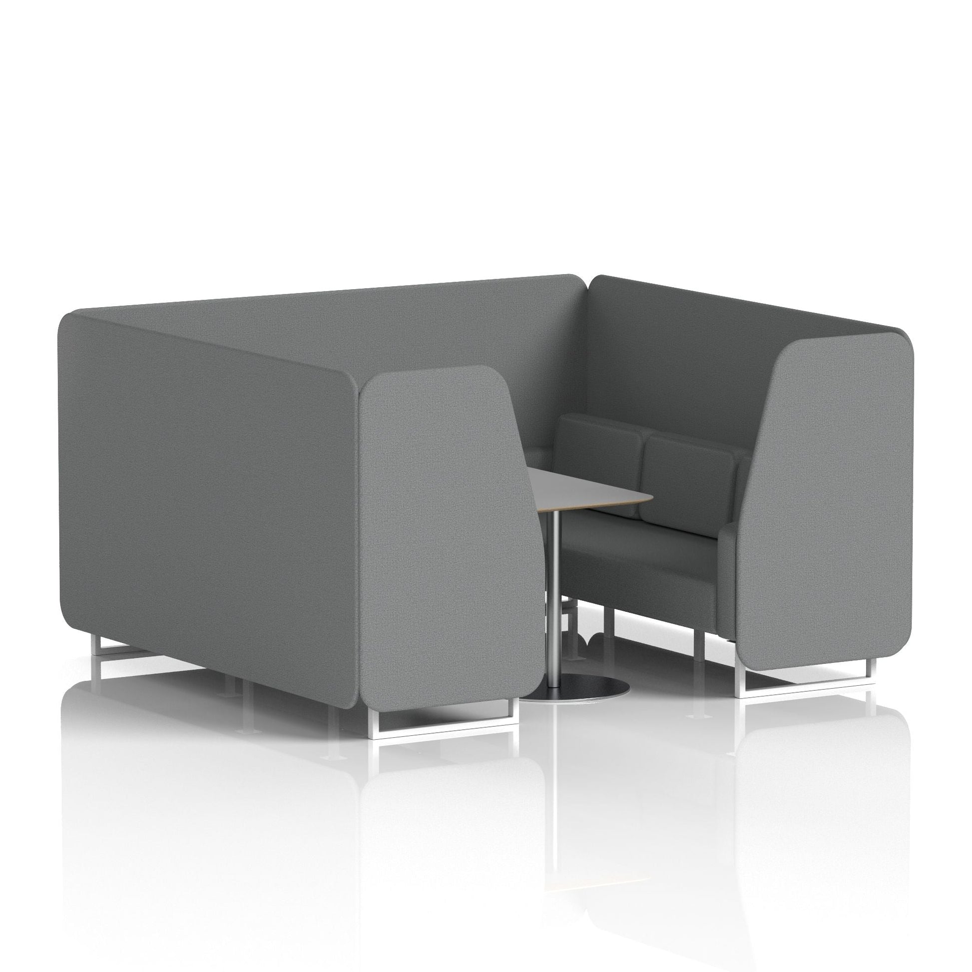 Brixworth Booth With Grey Table In Single Tone