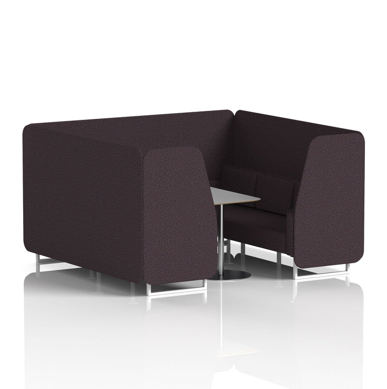 Brixworth Booth With Grey Table In Single Tone