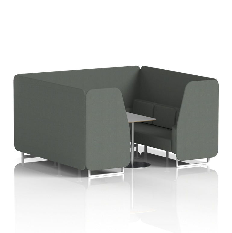Brixworth Booth With Grey Table In Single Tone