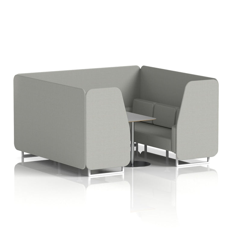 Brixworth Booth With Grey Table In Single Tone