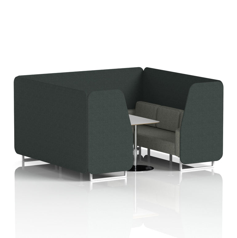 Brixworth Booth With Grey Table In Two Tone
