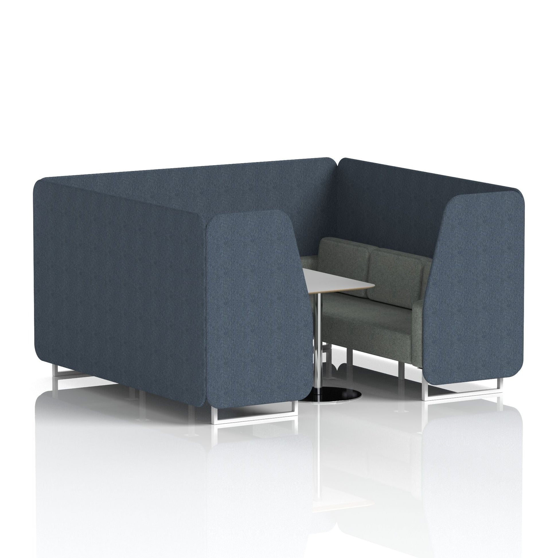 Brixworth Booth With Grey Table In Two Tone