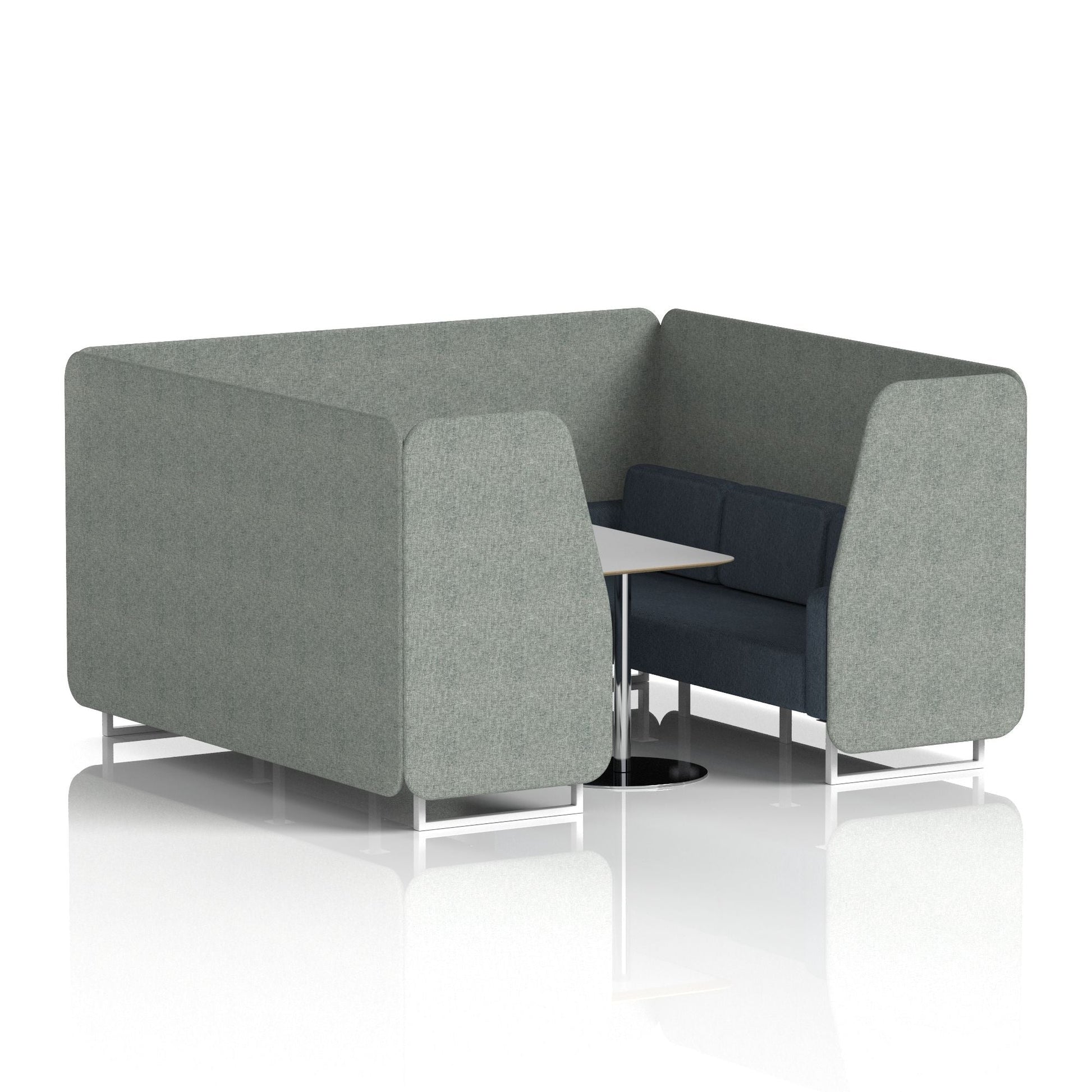 Brixworth Booth With Grey Table In Two Tone
